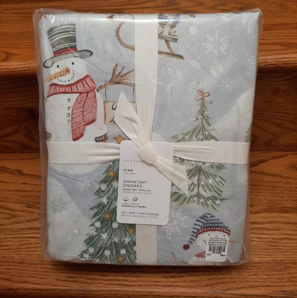 Pottery Barn Bedding Pottery Barn Snow Day Gnomes King Cotton